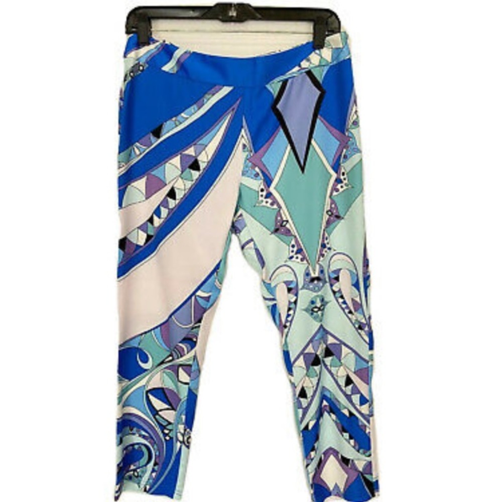 Emilio Pucci multicolor capri cropped pants
